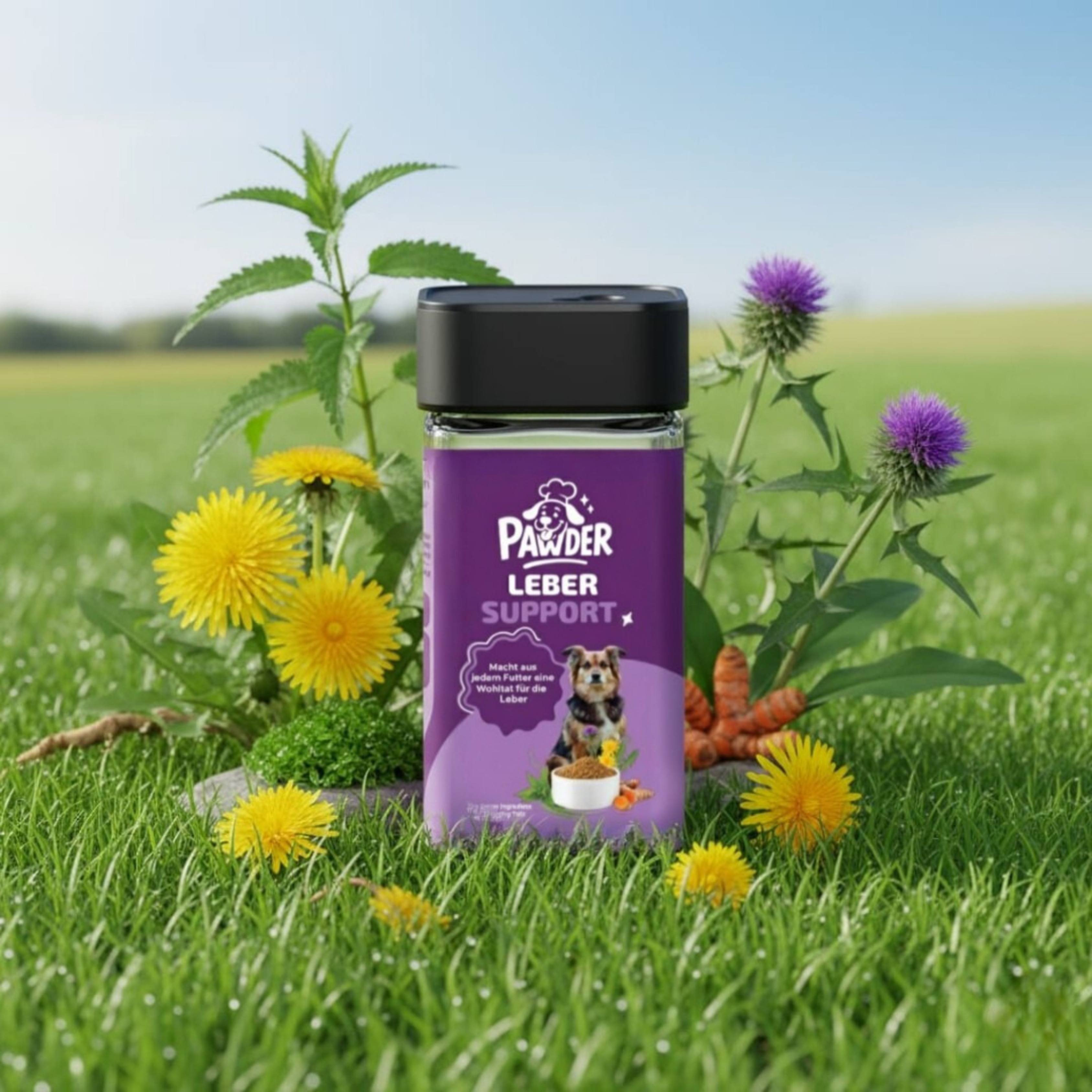 Pawder Leber Support Supplement Pulver für Hunde zur Entgiftung
